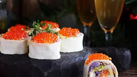 Оливье в рулете из лаваша