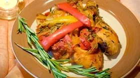 Курица по-итальянски с овощами и ароматными травами