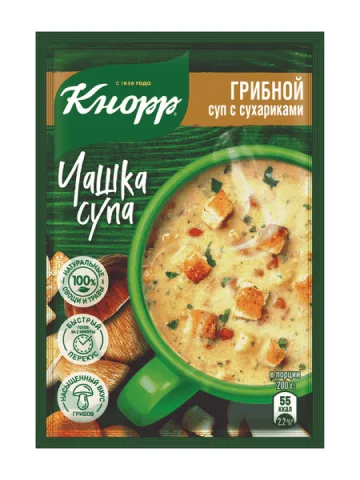 KNORR Чашка Супа Грибной с сухариками 15,5г