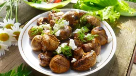 Простые рецепты с шампиньонами и соусом соевым