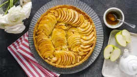 Яблочный пирог без яиц и дрожжей