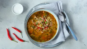 Домашний суп харчо из говядины, как его готовят в Грузии 
