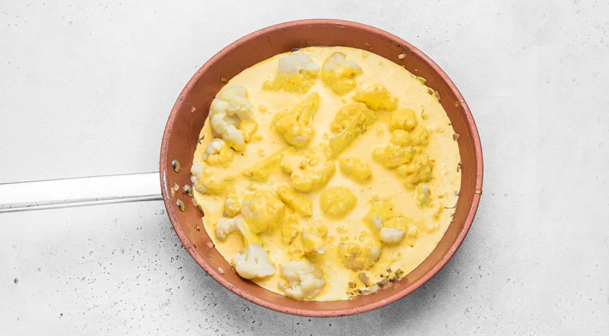 Цветная капуста в сливочном соусе