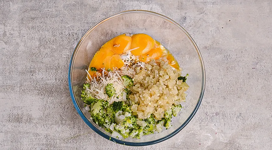 Сырное суфле с брокколи