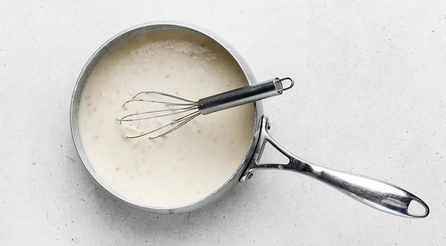 Картофельный крем-суп с сыром и молоком