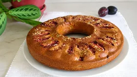 Кекс овсяный со сливами