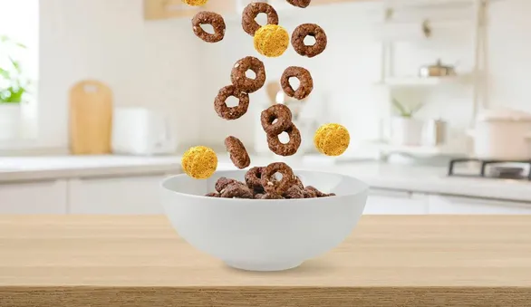 Готовые сухие завтраки с упаковкой от ИИ