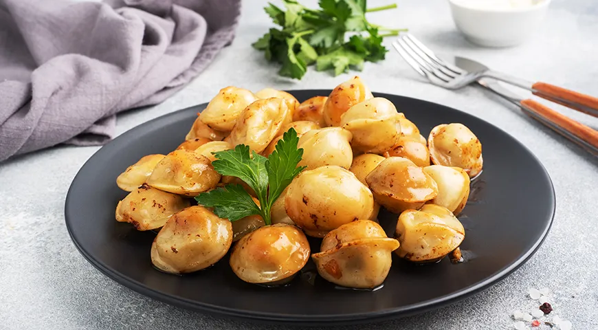 Сочные пельмени, приготовленные в аэрофритюрнице