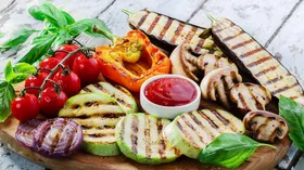 Овощи на гриле, овощной шашлык