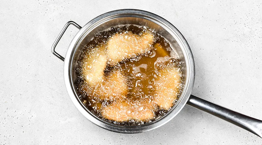 Куриное филе в панировке во фритюре