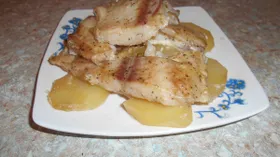 Картошка с пангасиусом в духовке