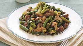 Рецепты с мясом, капустой и бобами