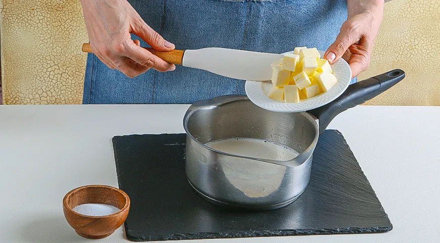 Профитроли с кабачками и грибами