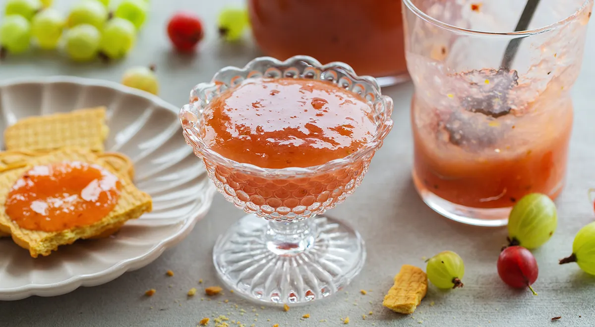 Желе из замороженного крыжовника