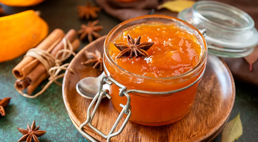 Пряный джем из тыквы