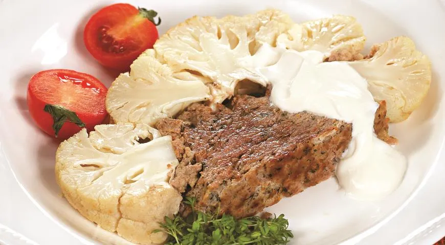 Цветная капуста с фаршем