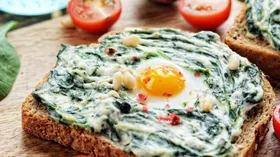 Рецепты с кисломолочными продуктами, шпинатом и яйцом