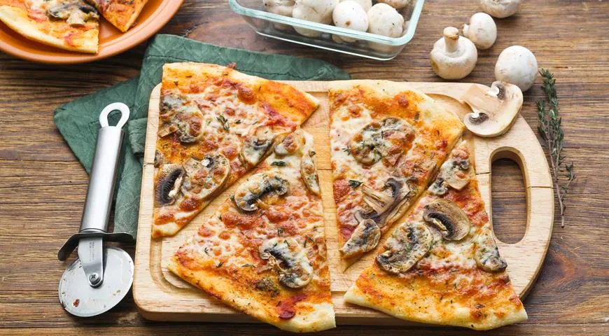 Пицца с грибами и трюфелем для Весов
