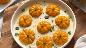 Ньокки-тыквочки в сливочно-сырном соусе