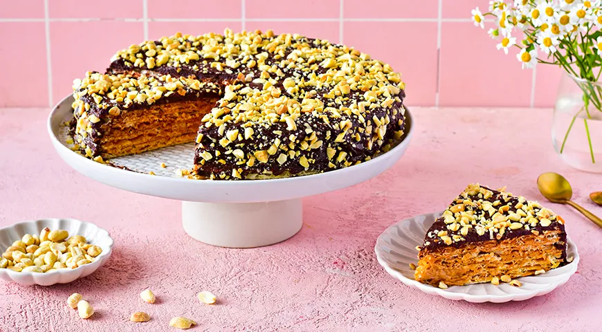 Рецепт вафельного торта со сгущенкой