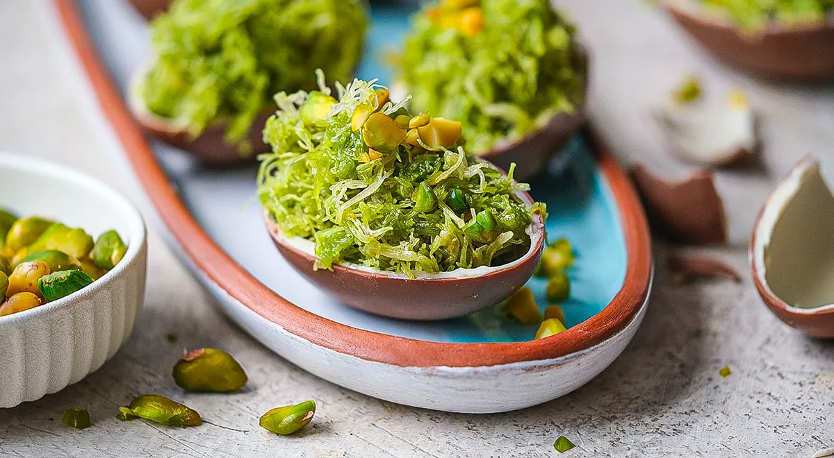 Шоколадные яйца «Дубайский шоколад»