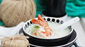 Рецепты с овощами, йогуртом и креветками