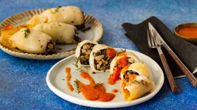 Рецепты с хлебом, морепродуктами и томатами