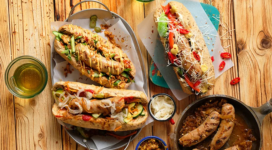 Рецепт хот-догов с купатами в пиве