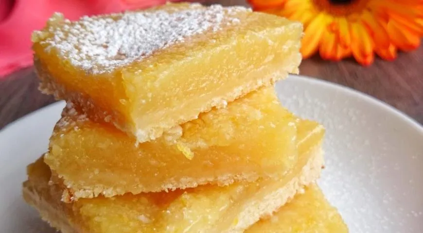 Готовим Lemon Bars (лимонные бары) 