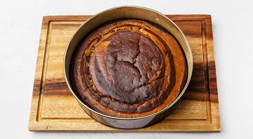 Манник «Зебра» на кефире без яиц