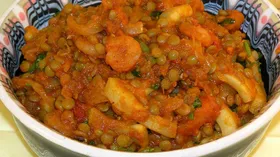 Рецепты с соусами, креветками и бобами