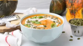 Тыквенный суп-пюре с сыром