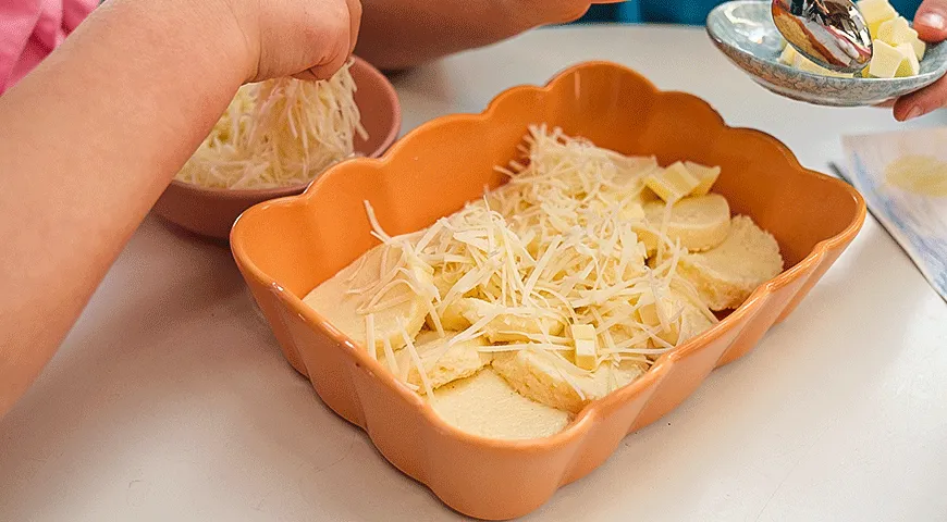 Ньокки с зеленым горошком и вешенками