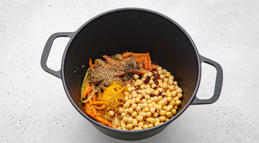 Плов без мяса с нутом