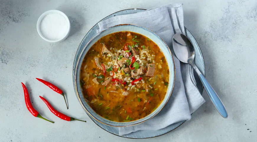 Грузинский суп-харчо - пошаговый классический рецепт с фото