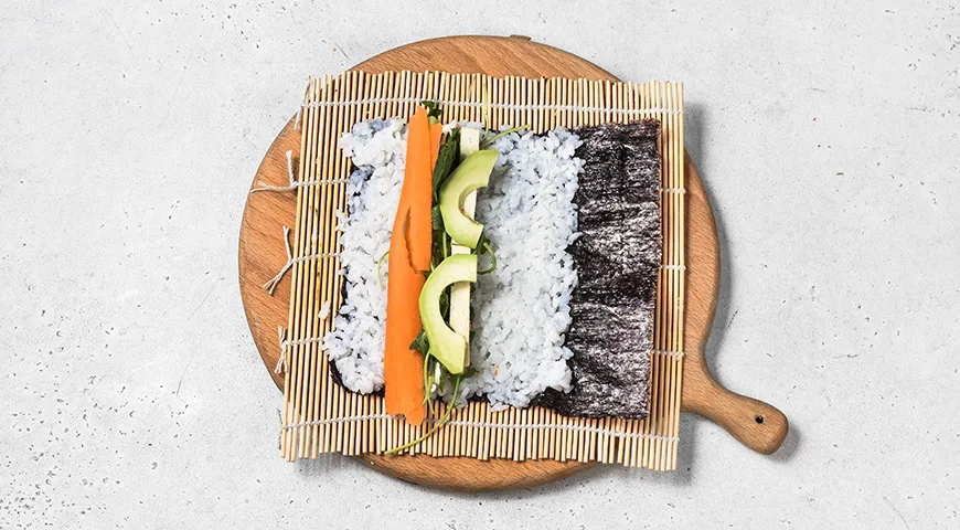 Вегетарианские роллы (маки-суши, норимаки)