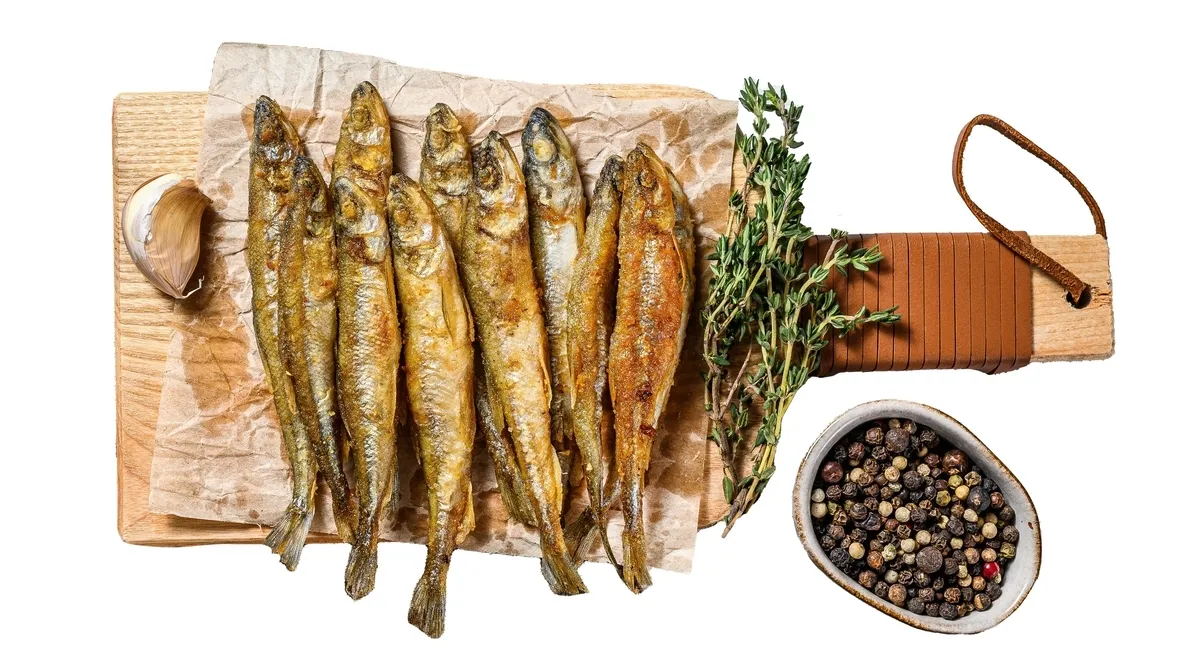 Жареная мойва