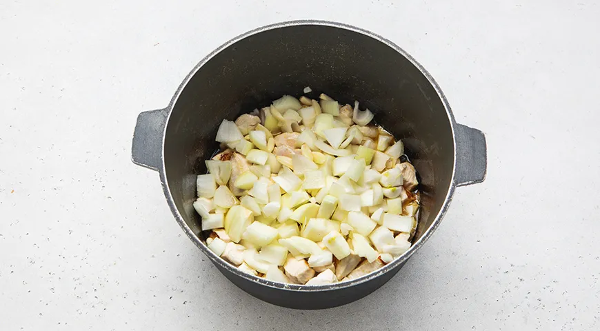 Плов из булгура с курицей