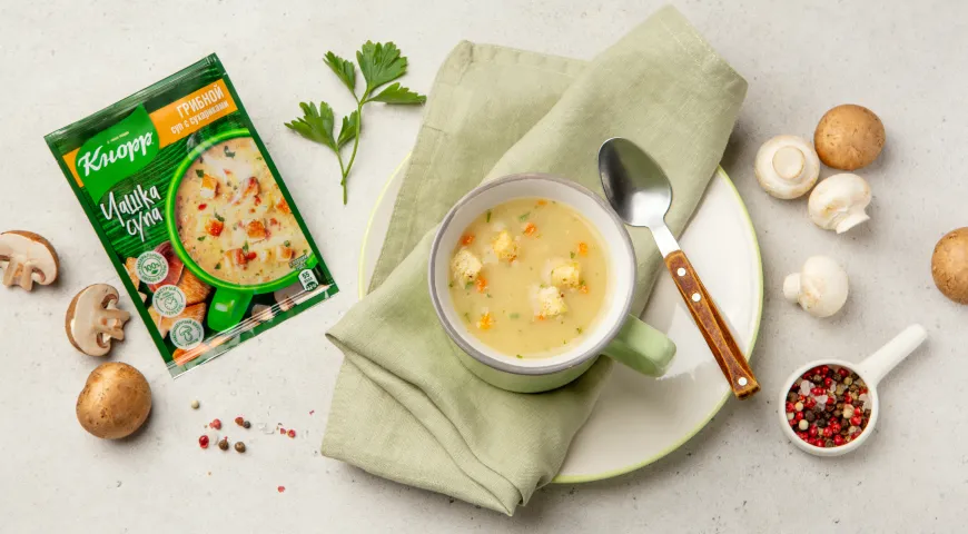 Knorr Чашка Супа Грибной с сухариками