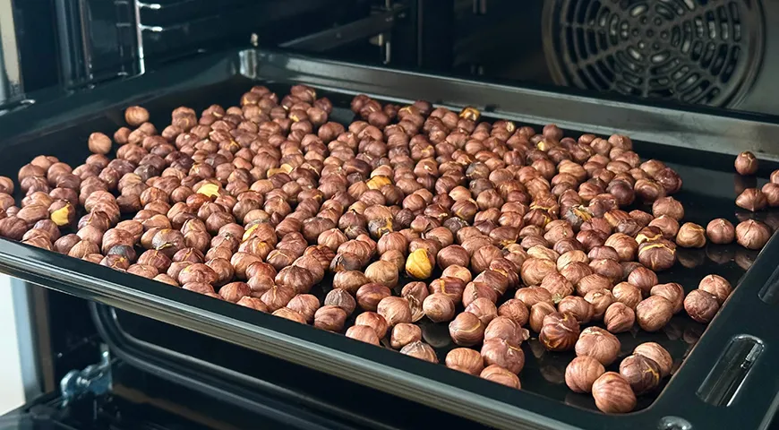 Фундук сушится 4–5 часов при +50 °C