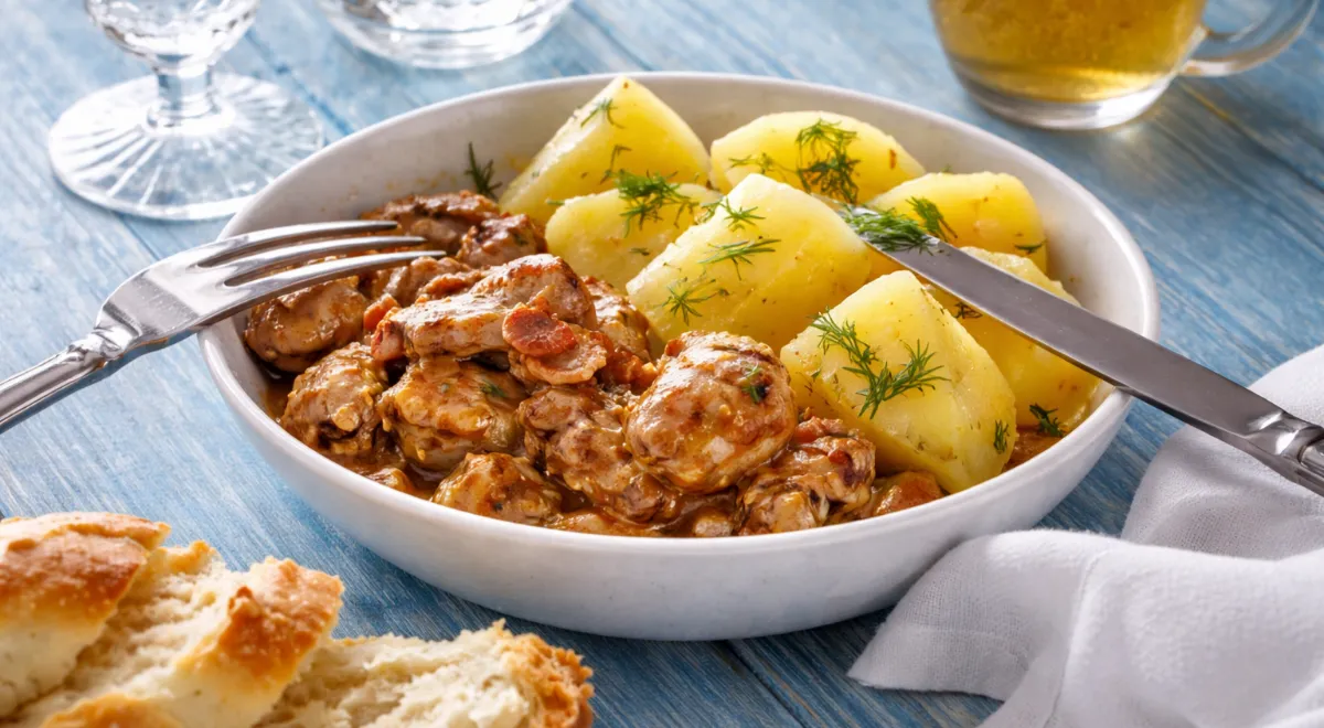 Куриные желудки в пиве