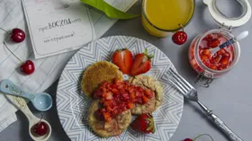 Рецепты с мукой, клубникой и творогом
