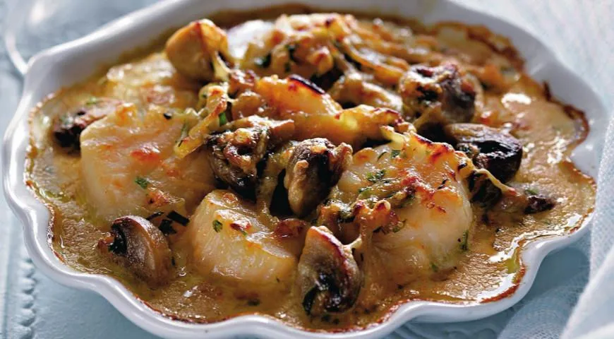 Запеченные морские гребешки