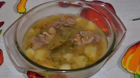 Картофельный суп с копченой грудинкой