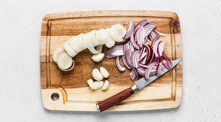 Рис с мясом и овощами в рукаве