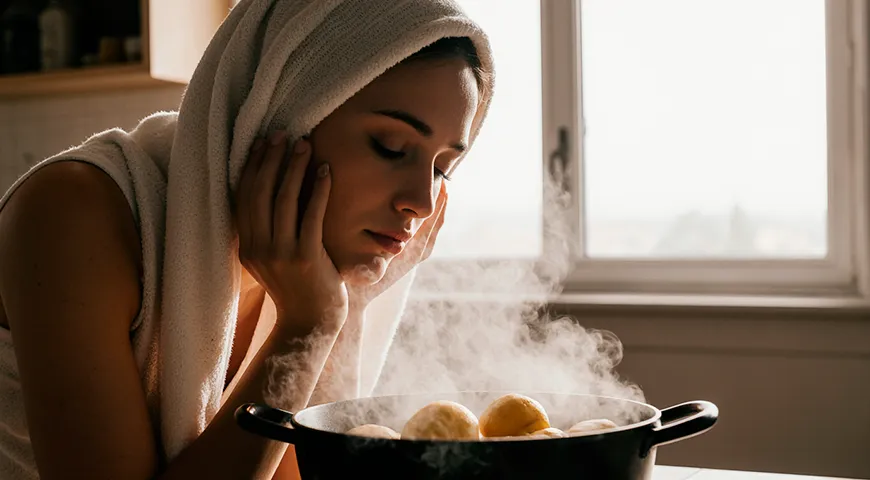 Пользы от ингаляций над картошкой нет, а вред есть — от ожогов слизистых и кожи до серьезных травм