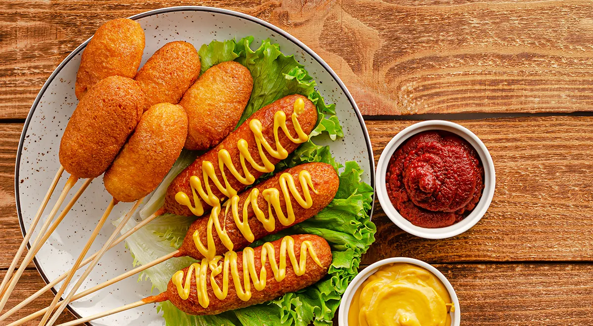 Сосиски в тесте во фритюре