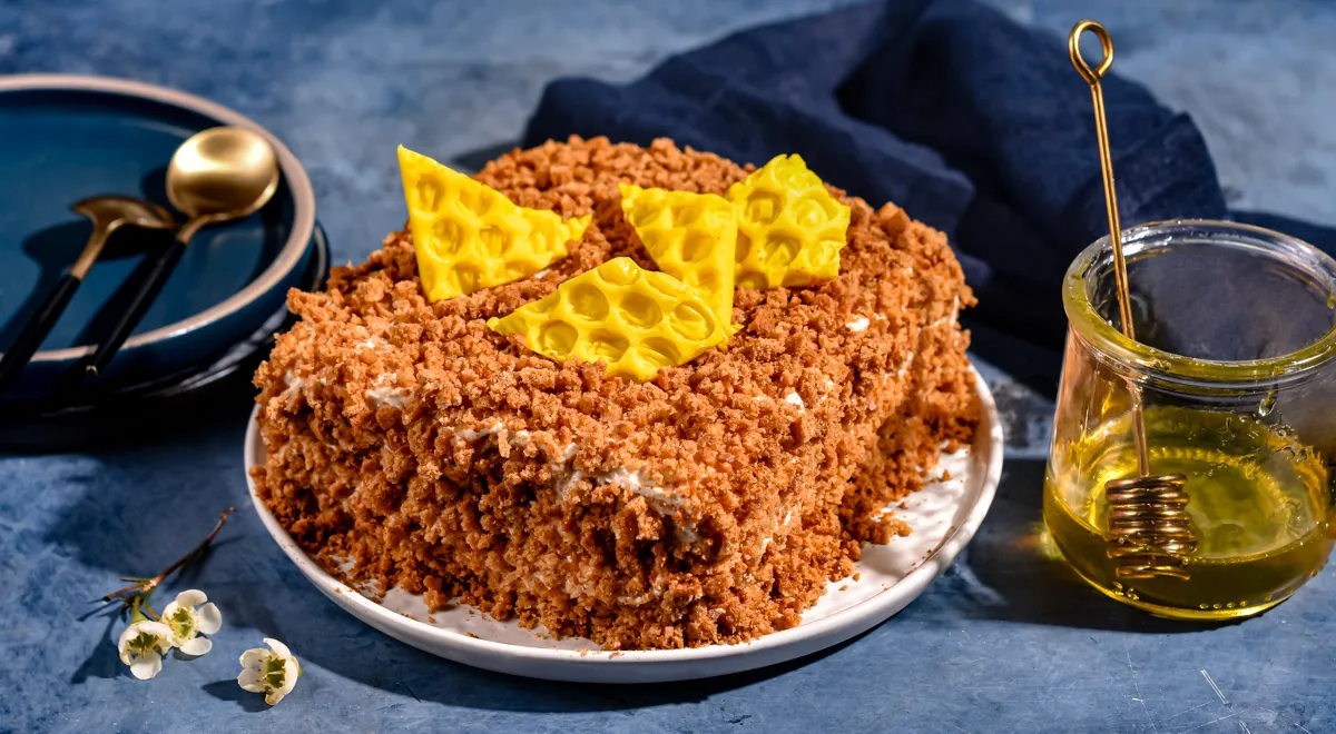 Рецепт ПП-Медовика из пшеничной цельнозерновой муки