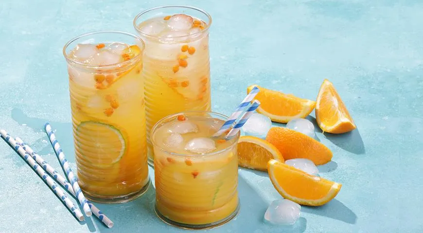 Облепихово-апельсиновый лимонад