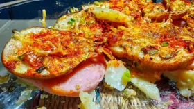 Гратен с грушами и картофелем